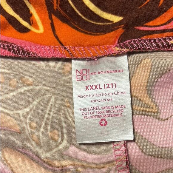 No Boundaries Pink and Orange Wide Leg Pants - Picture 6 of 7